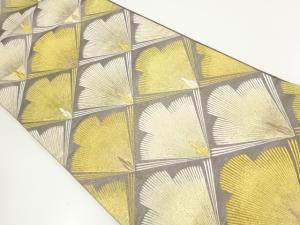 松模様織出し袋帯